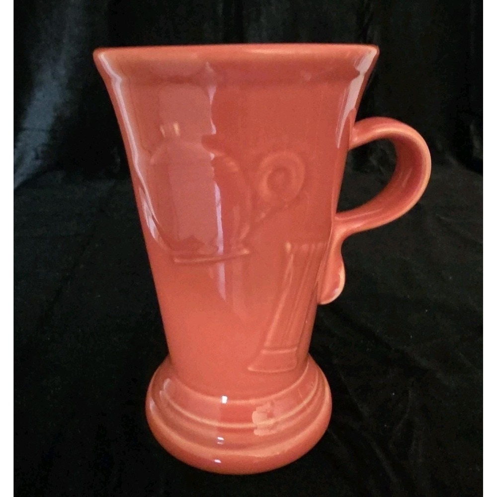 HLC Fiesta 6" 18 oz Persimmon Pedestal Coffee Mug Retired